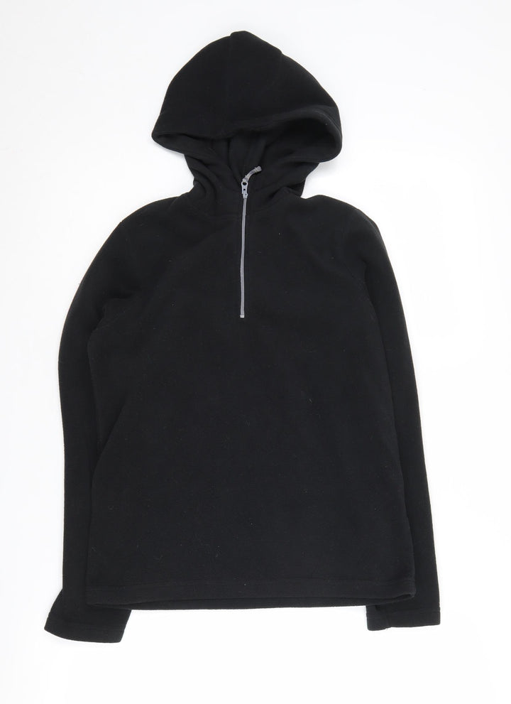 Mountain Warehouse Boys Black Fleece Hoodie 11-12 Years