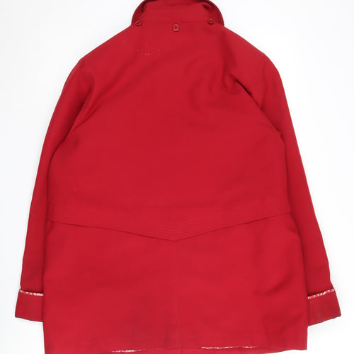 Honor Millburn Women's Red Mid-Length Overcoat Size 16