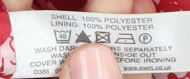 Honor Millburn Women's Red Mid-Length Overcoat Size 16