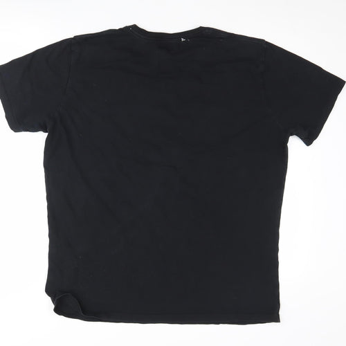 Diesel Men's Black XL Graphic T-Shirt, Regular Fit