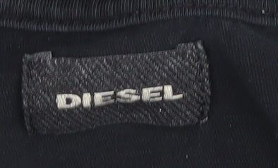 Diesel Men's Black XL Graphic T-Shirt, Regular Fit