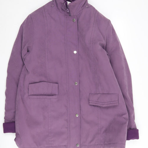 EWM Purple Women's Size 16 Snap Closure Jacket