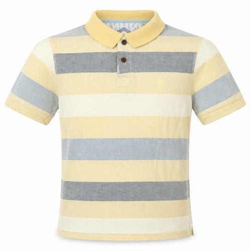 Mantaray Men's Striped Polo Shirt in Multicoloured, Size S