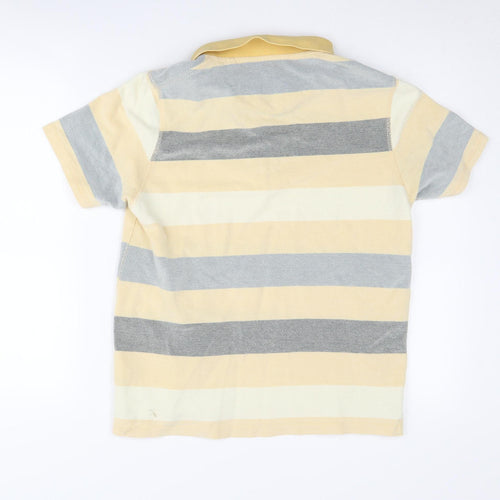 Mantaray Men's Striped Polo Shirt in Multicoloured, Size S
