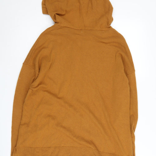 United Colors of Benetton Women's Brown Full Zip Hoodie S