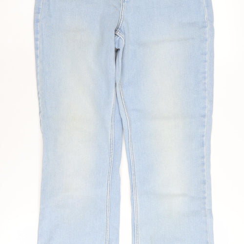 Pieces Women's Medium Blue Straight Jeans