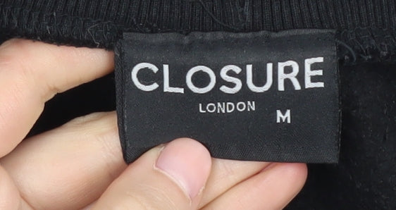 Closure London Men's Black Cargo Shorts M Drawstring