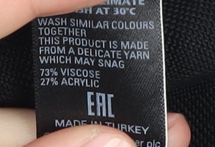 Marks & Spencer Women's Black Cape Jumper UK 20