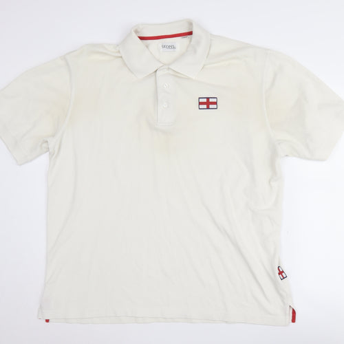 Skopes Men's White XL Short Sleeve Polo Shirt