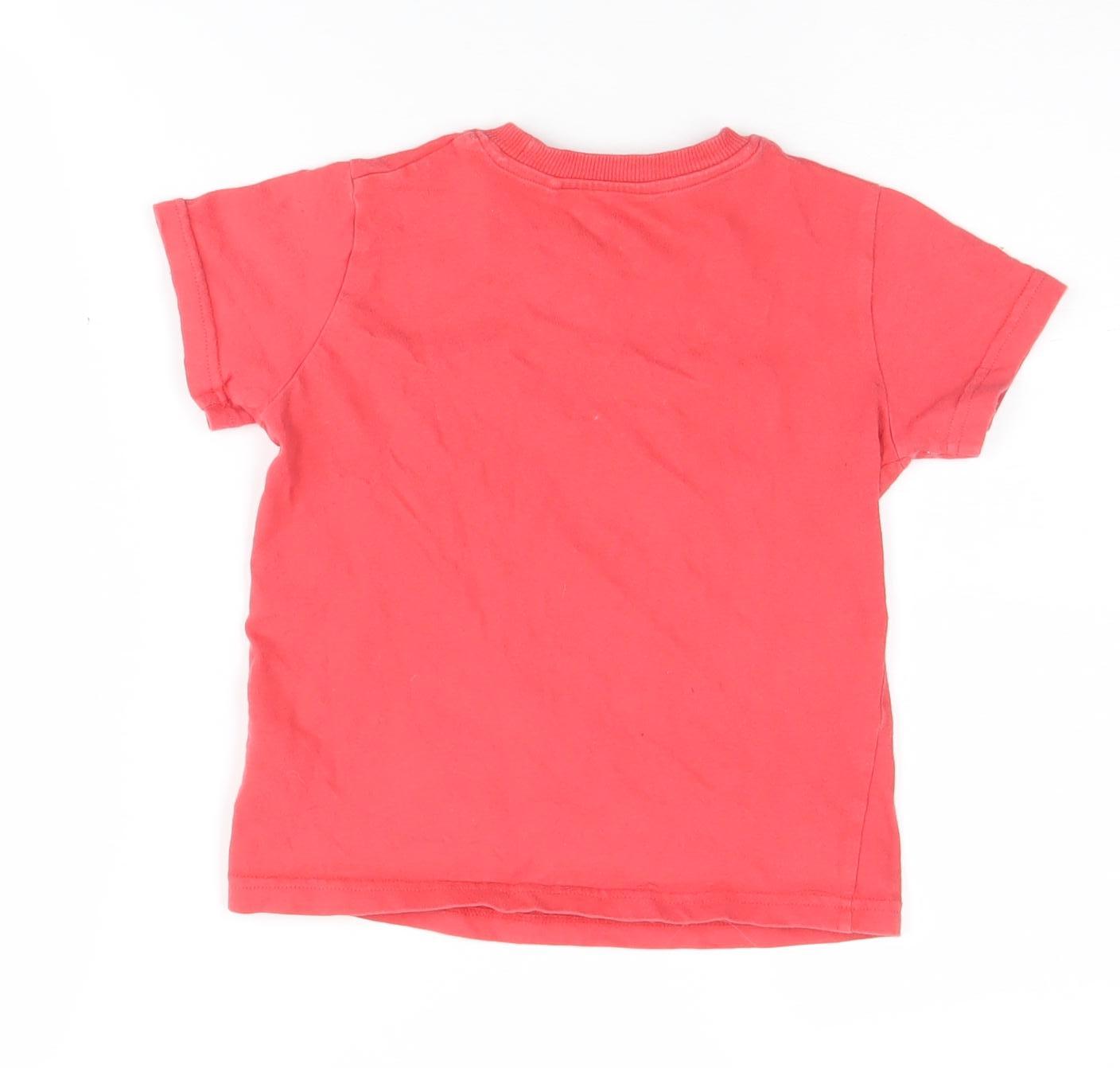 Next Boys Red Graphic T-Shirt 4-5 Years Casual Pullover