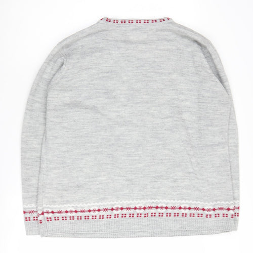 Isle Women's Grey Polar Bear XL Pullover Jumper
