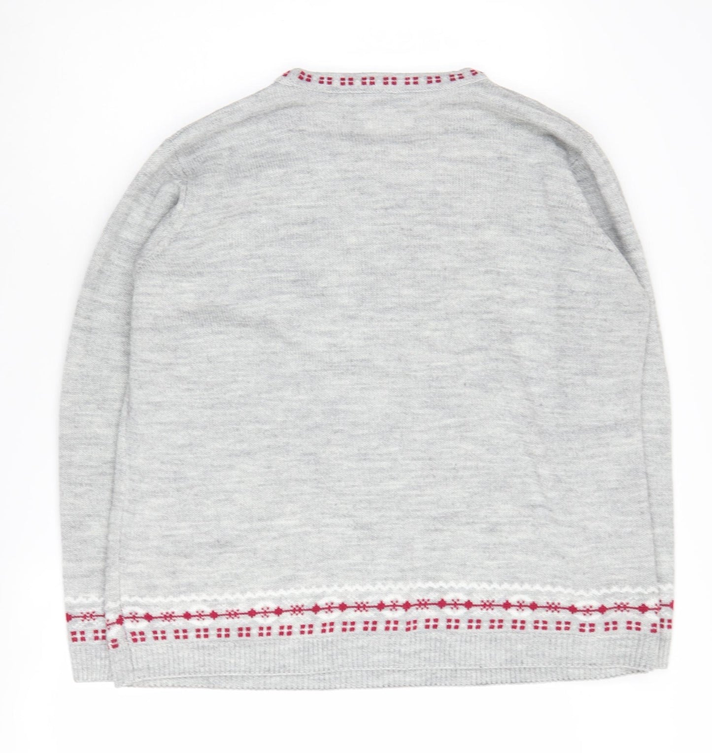 Isle Women's Grey Polar Bear XL Pullover Jumper