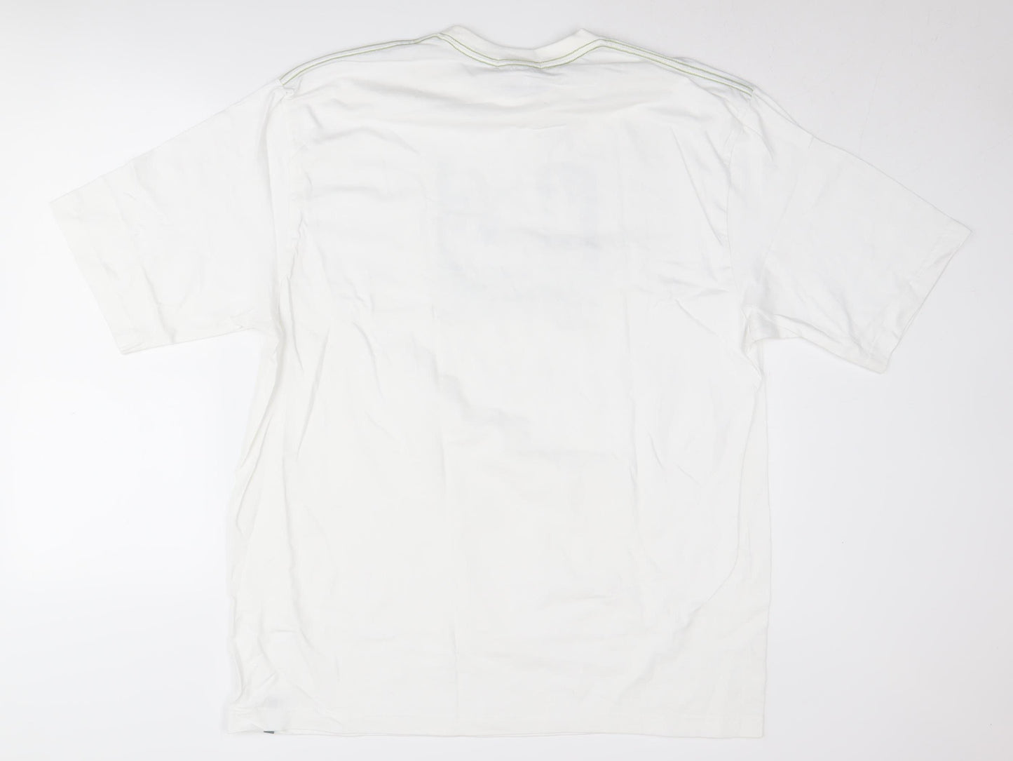 Decathlon Men's White Graphic Print Cotton T-Shirt