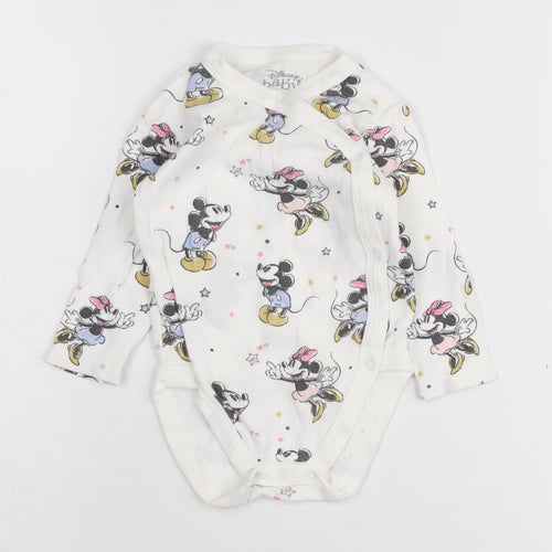 Disney Baby Unisex White Mickey Babygrow 18 Months