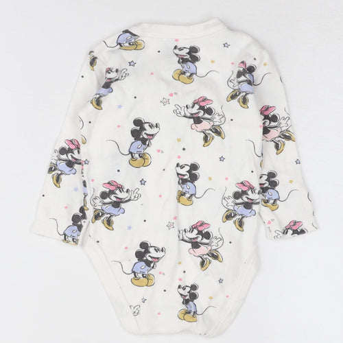 Disney Baby Unisex White Mickey Babygrow 18 Months