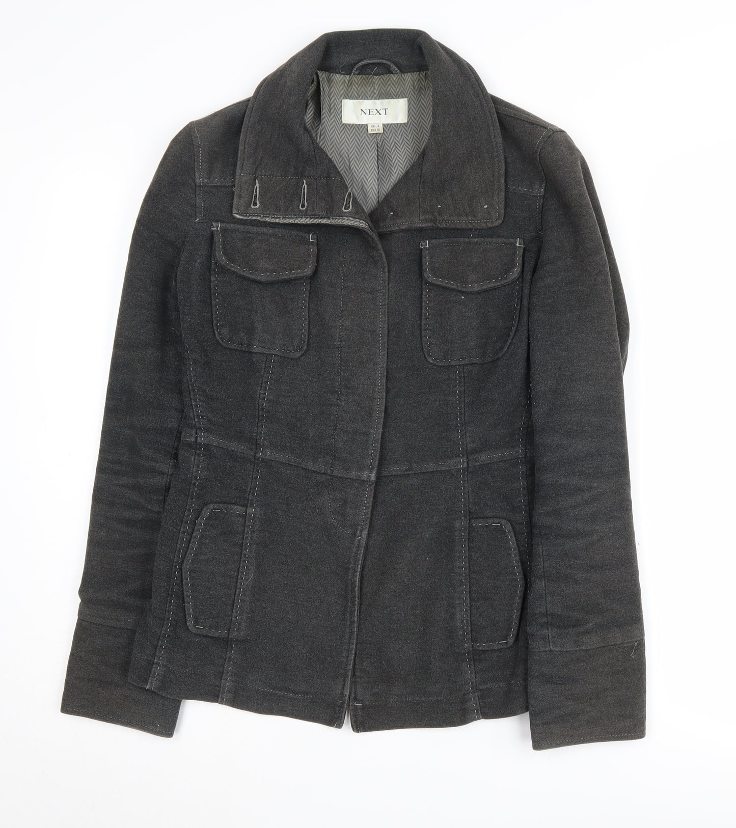 Next Women's Black Mid-Length Jacket Size 8