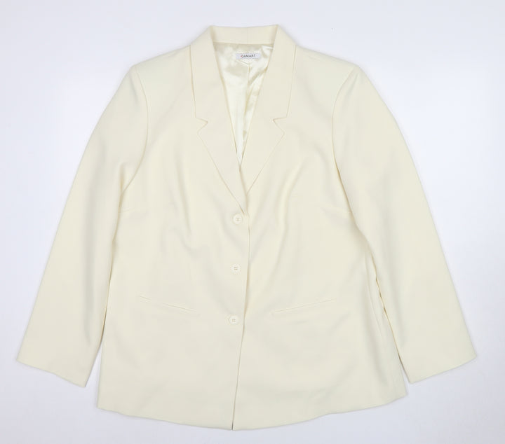 Damart Women's Ivory Suit Jacket, Size 14, Business