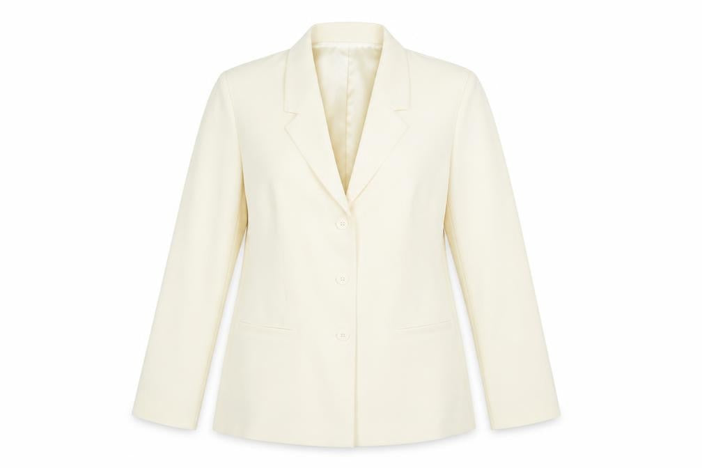 Front view of Damart Women's Ivory Suit Jacket, size 14, Business