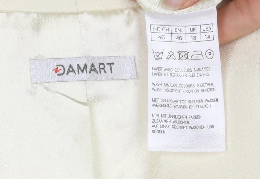 Damart Women's Ivory Suit Jacket, Size 14, Business