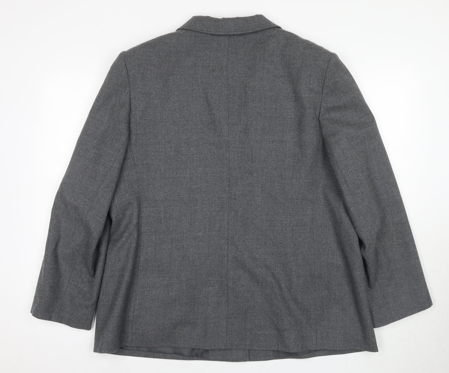 Eastex Grey Wool Blend Women's Blazer UK Size 20 Classic Style