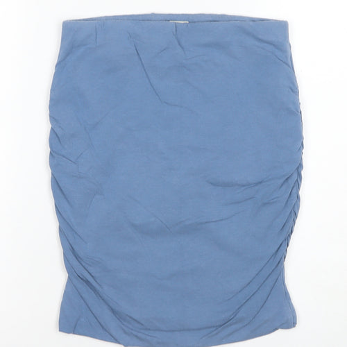 hush Women's Blue Pencil Skirt, Small, Casual Style