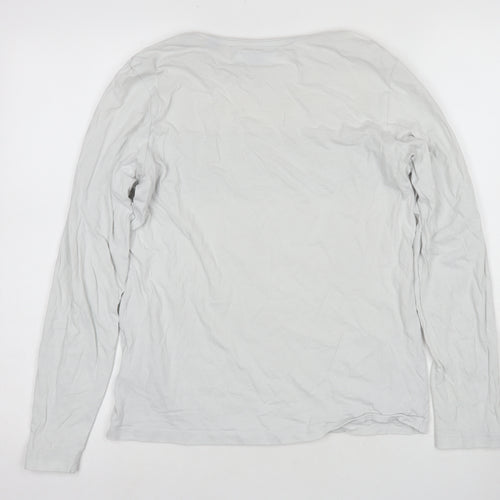 Jack & Jones Boys' White Long Sleeve Logo T-Shirt, Size 14+