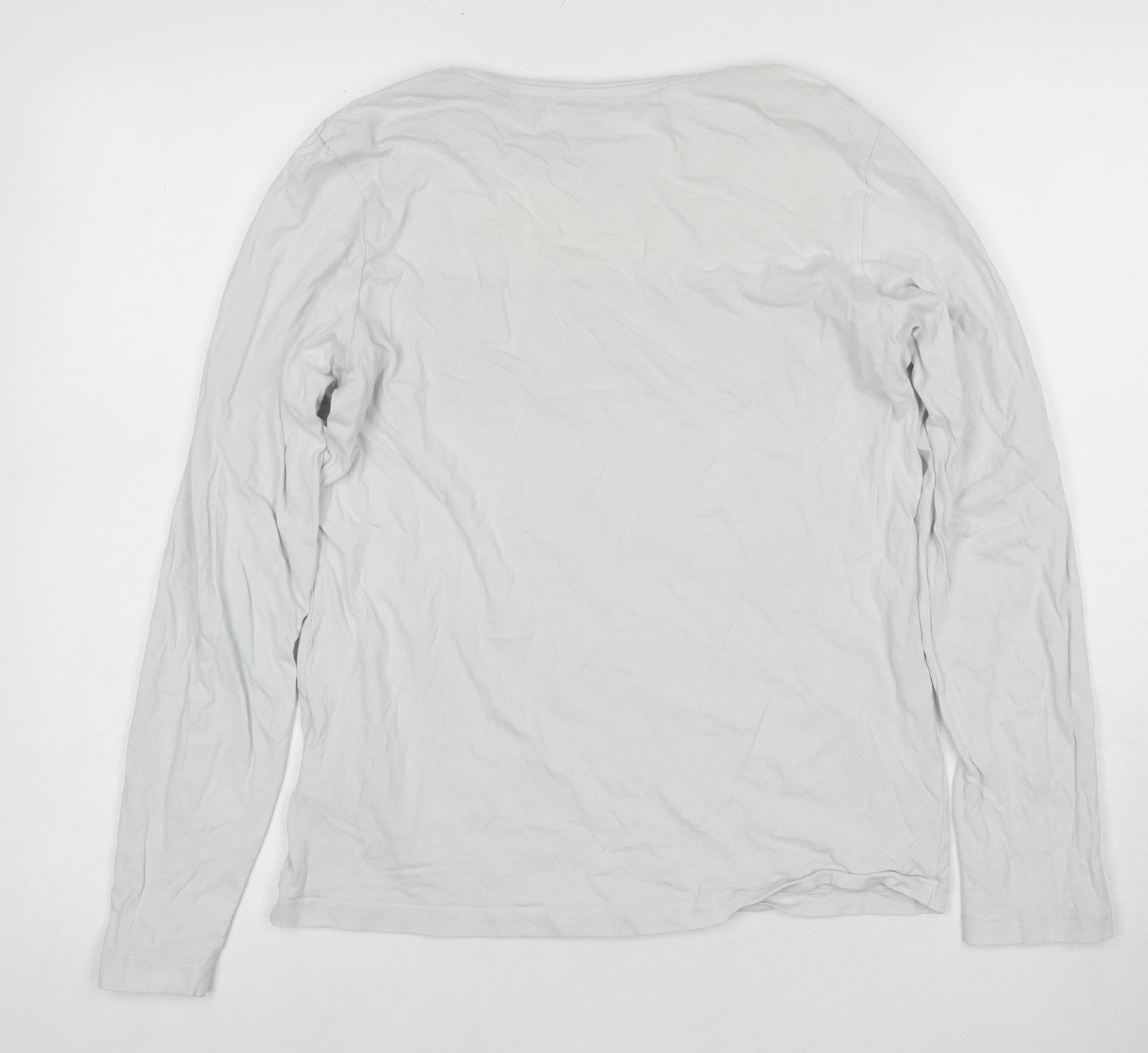 Jack & Jones Boys' White Long Sleeve Logo T-Shirt, Size 14+