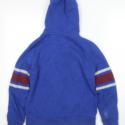 GAP Boys Blue Full Zip Hoodie - 12-13 Years - Logo Accents