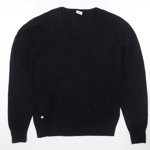 Daily Sports Women's Black V-Neck Pullover Jumper L