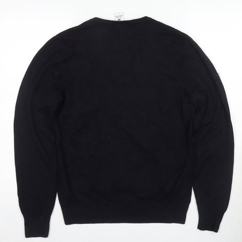 Daily Sports Women's Black V-Neck Pullover Jumper L