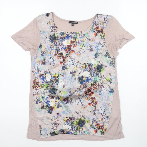 Warehouse Women’s Multicoloured Floral T-Shirt, Size 8