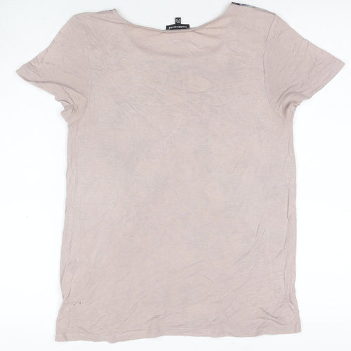 Warehouse Women’s Multicoloured Floral T-Shirt, Size 8
