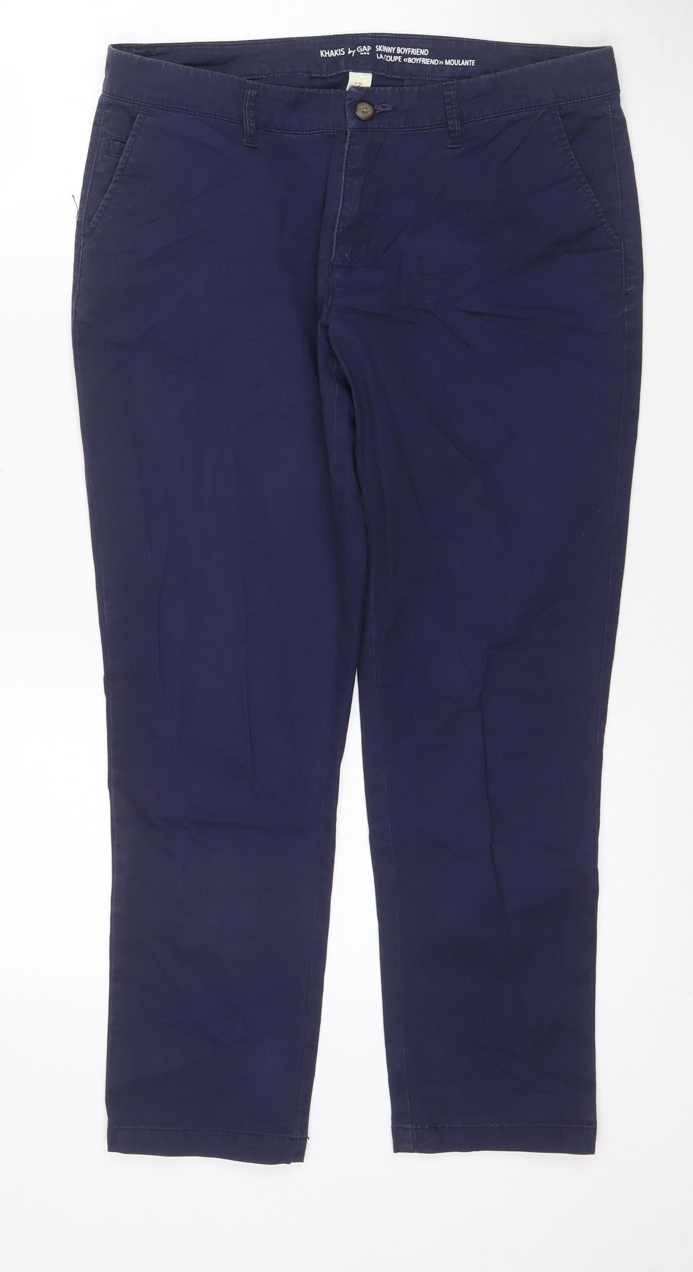 GAP Women's Blue Skinny Khakis Size 10