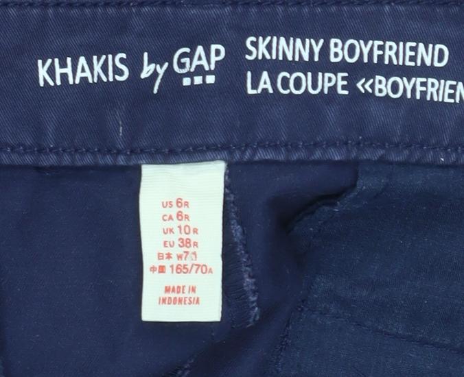 GAP Women's Blue Skinny Khakis Size 10