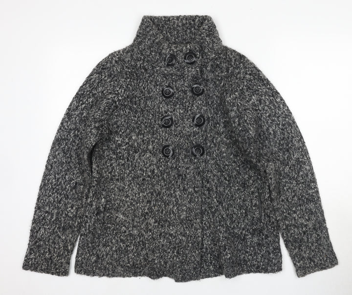Marks and Spencer Women's Black Size 12 Button Cardigan
