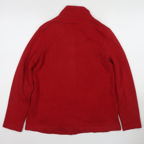 Dash Women's Red Full Zip Sweatshirt Size 14