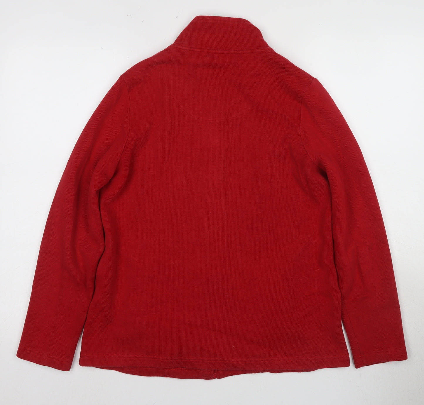 Dash Women's Red Full Zip Sweatshirt Size 14