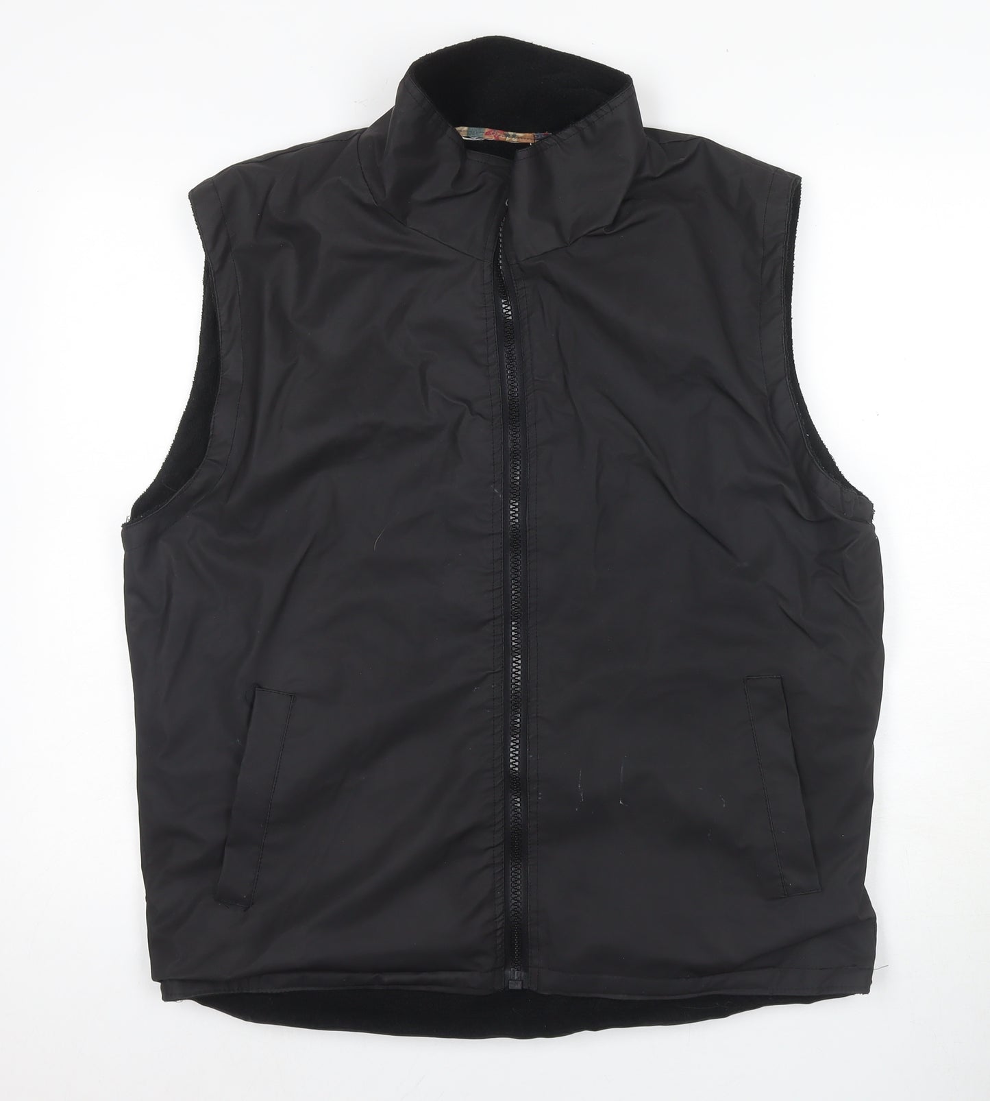 Playsport Black L Waistcoat Unisex Full Zip Casual Layer