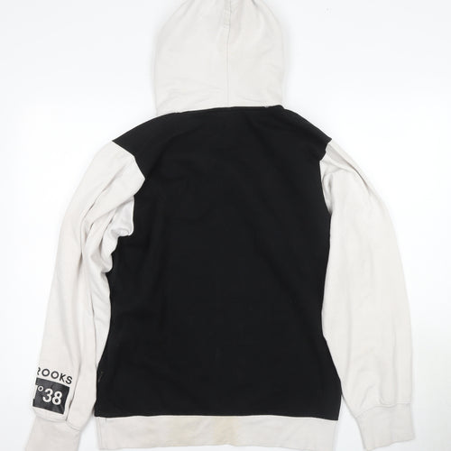 Crooks & Castles Men's Medium Black/White Pullover Hoodie
