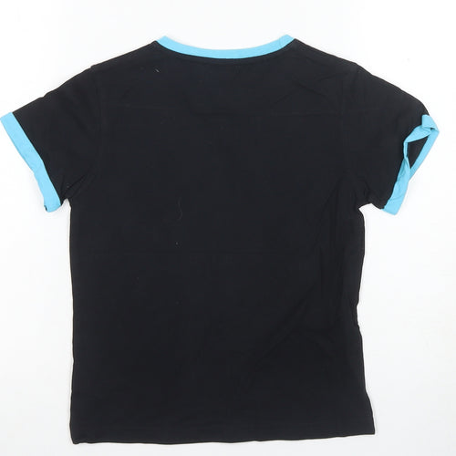 Boys' Black Euro 2020 T-Shirt, Age 7-8, Casual Sports Wear