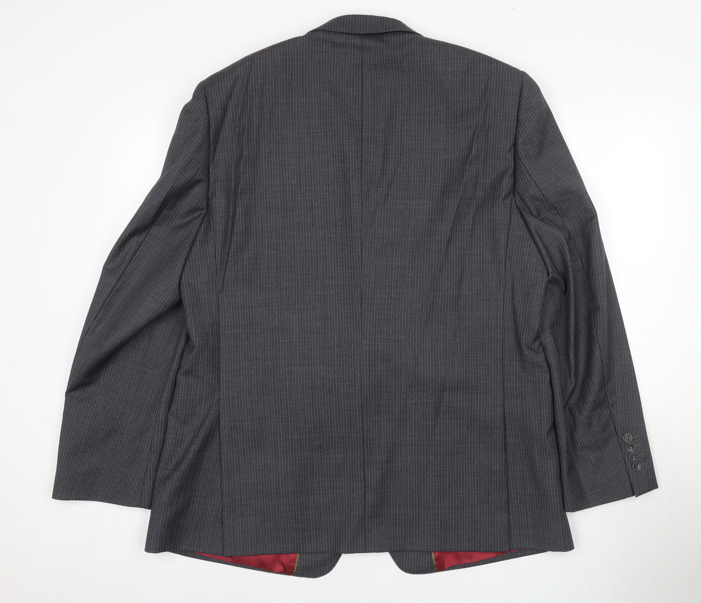 Magee Men's Grey Blazer, Size 42R, Wool, Two-Button