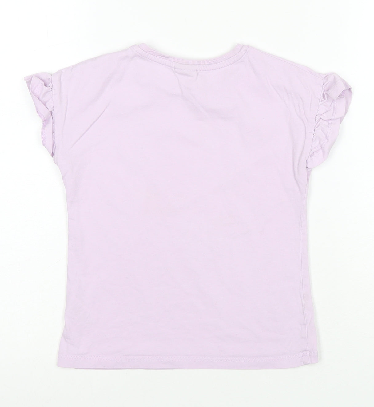 Disney Girls Purple Elsa Graphic T-Shirt, 5-6 Years