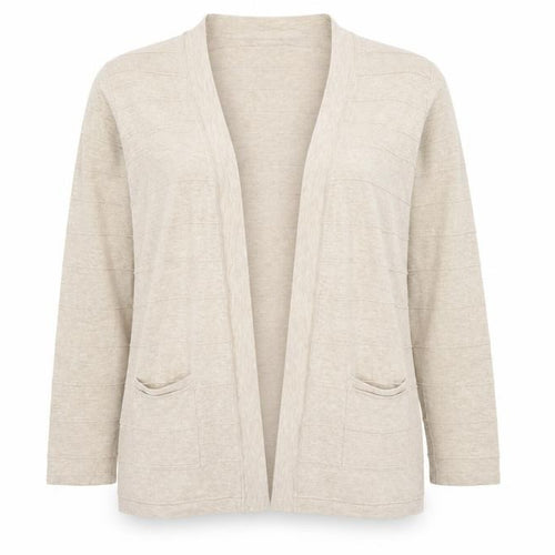 Eastex Women's Beige Cardigan Size 12 V-Neck Knit