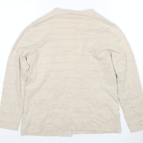 Eastex Women's Beige Cardigan Size 12 V-Neck Knit