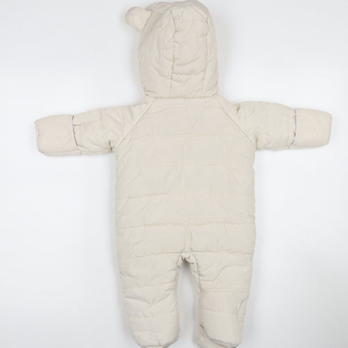 Jessica Simpson Ivory Unisex Snowsuit 6-9M Hooded Winter