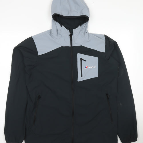 Berghaus Men's Black Grey Windbreaker Jacket L