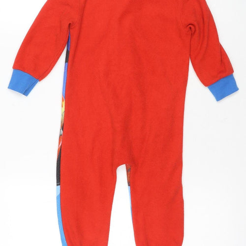 Disney Boys Cars One Piece Pyjamas Red Blue 2-3 Years