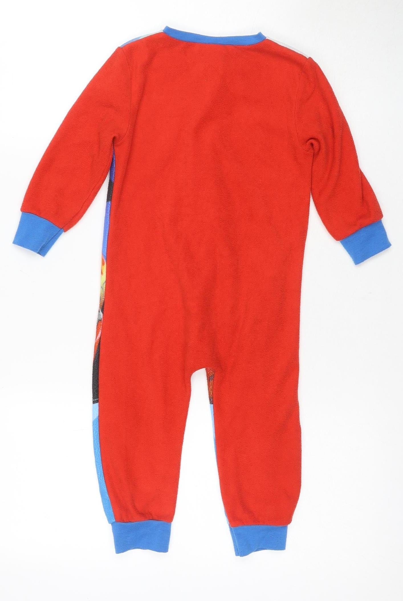 Disney Boys Cars One Piece Pyjamas Red Blue 2-3 Years