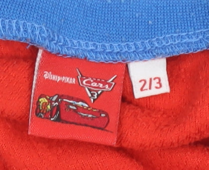 Disney Boys Cars One Piece Pyjamas Red Blue 2-3 Years