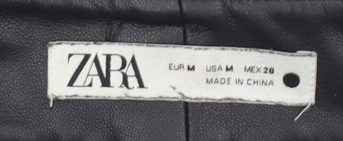 Zara Women’s Black Straight Trousers - M, Stylish Casual Wear